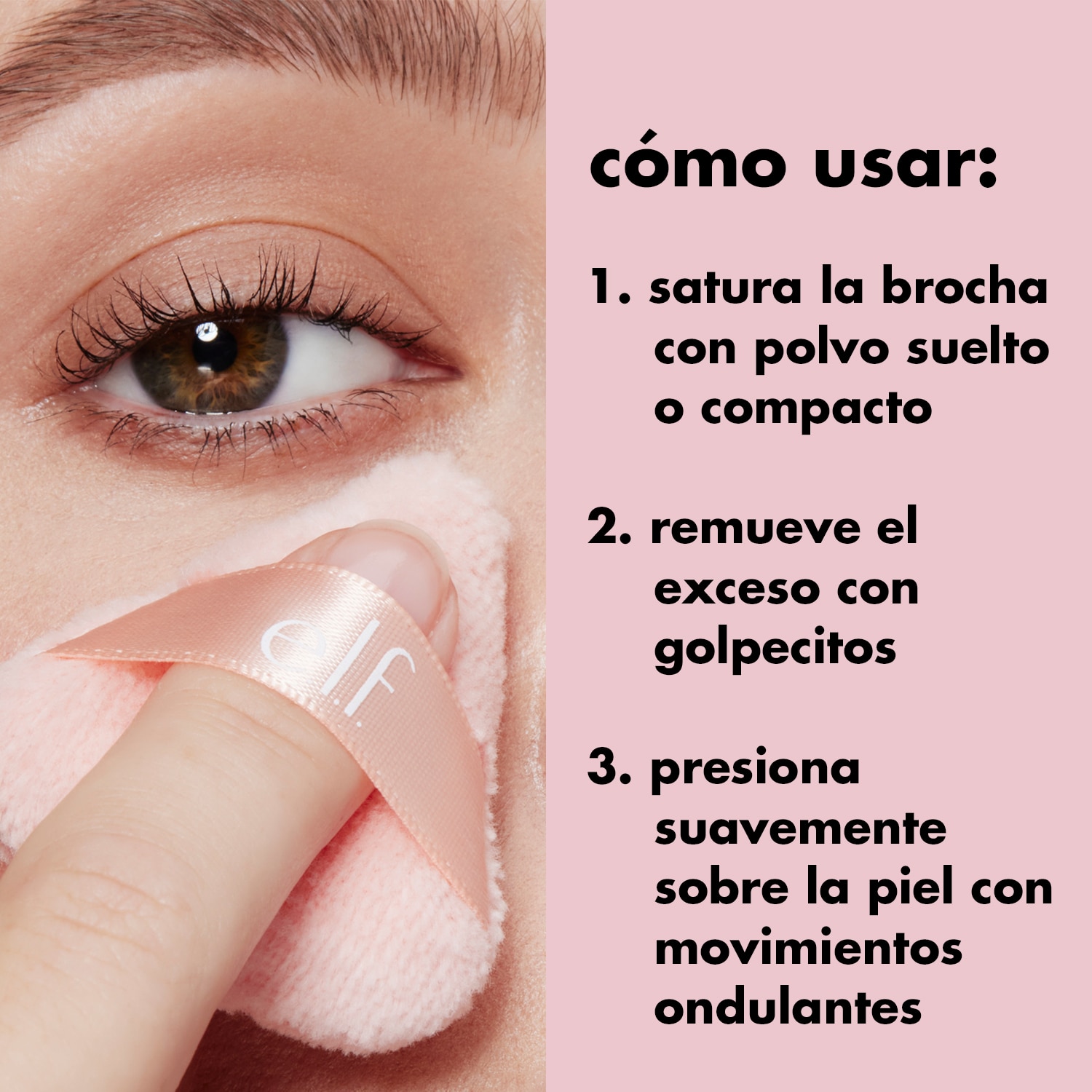 E.L.F. HALO GLOW PINKIE PUFFS (SET DE 3 MINI ESPONJAS DE VELOUR REUTILIZABLES PARA MAQUILLAJE)